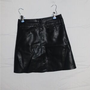 Black Leather Skirt